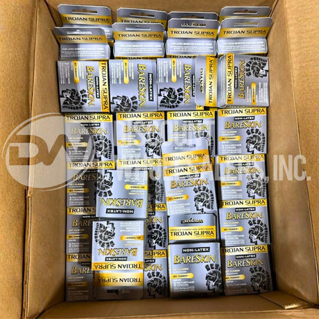 Trojan Supra BareSkin Condom Microsheer Non-Latex Lubricated (59 Pcs Lot)