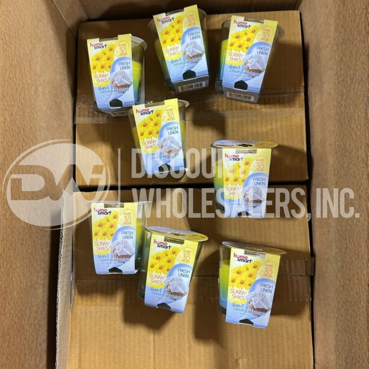 Home Smart Tumbler Candle Fresh Linen 3 oz 2 IN 1 (165 Pcs Lot)