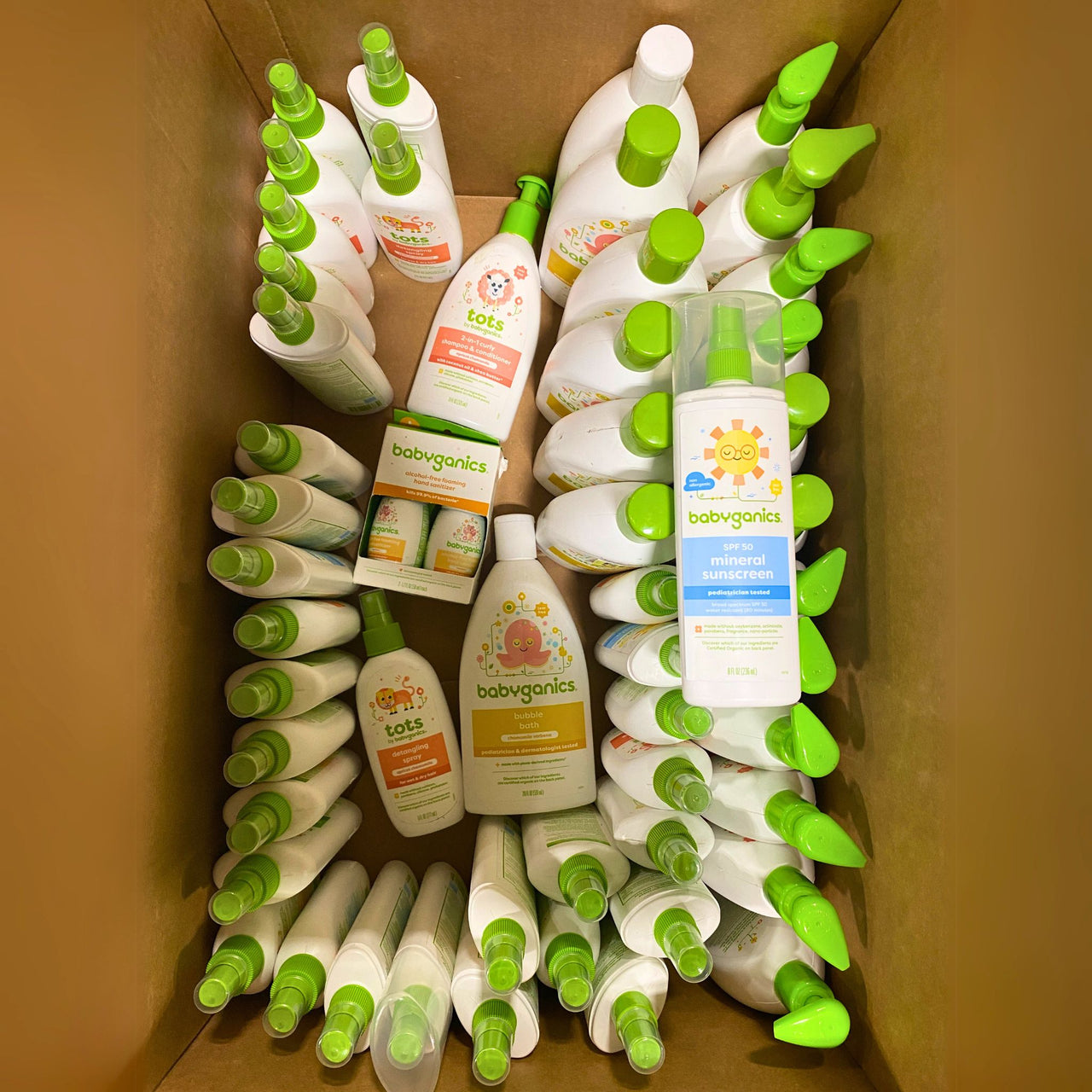 Babyganics Bubble Bath, Detangling Spray, Shampoo & Conditioner, Sunscreen and Hand Sanitizer