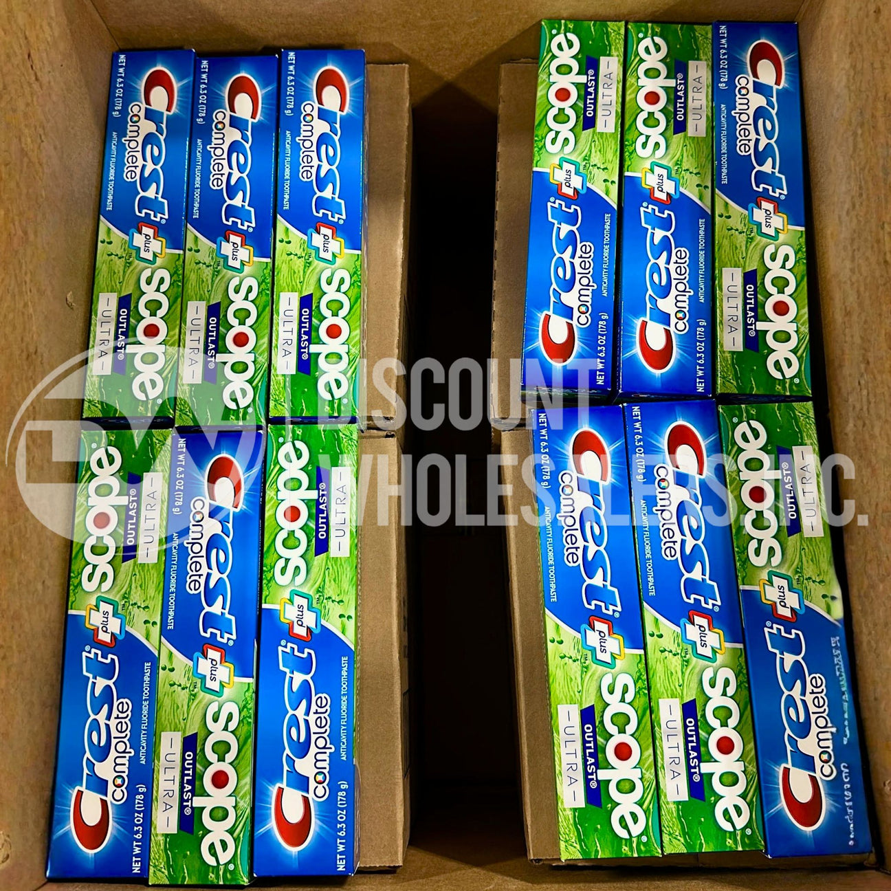 Crest Complete + Scope Outlast Ultra Toothpaste 6.3 Oz (215 Pcs Lot)