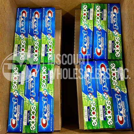 Crest Complete + Scope Outlast Ultra Toothpaste 6.3 Oz (215 Pcs Lot)