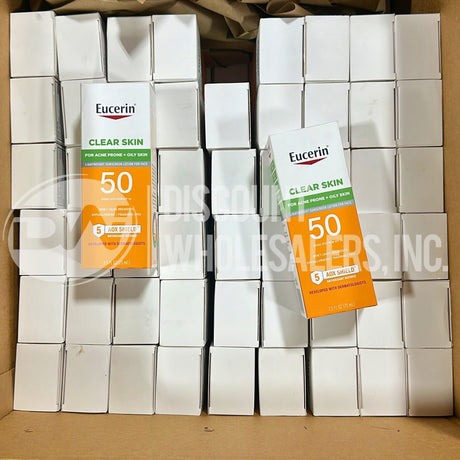 Eucerin Oil Control Face Sunscreen Lotion SPF 50 - 2.5oz 75ml (117 Pcs Lot)
