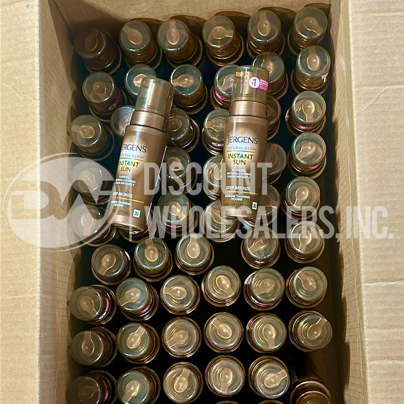 Jergens Natural Glow Instant Sun Sunless Tanning Mousse Deep Bronze 6 Oz (70 Pcs Lot)
