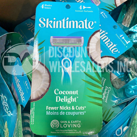 Skintimate Coconut Delight 4 Scented Razor 4 Blades (600 Pcs Per Pallet)