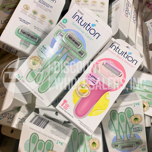 Schick Intuition Sensitive Care and Lemon Berry Breeze Mix (110 Pcs Lot)