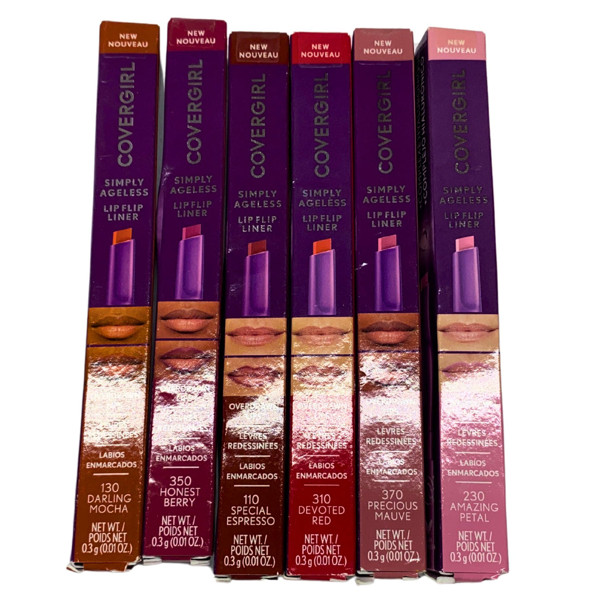 Covergirl Simply Ageless Lip Flap Liner Differents Shades 0.01 Oz 