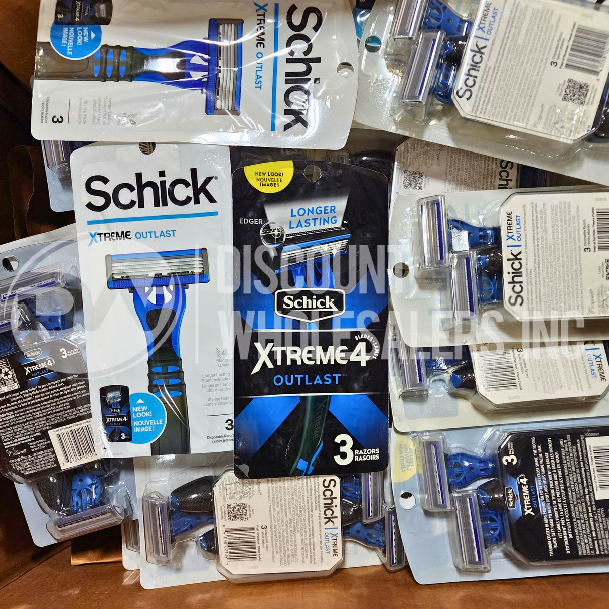 Schick Xtreme Outlast 4 Blades, 3 Razors (550 Pcs Lot)