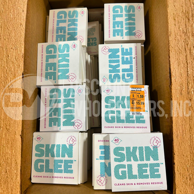 Skin Glee 40 Wipes New & Sealed Cleans & Removes Residue (174 Pcs Lot)