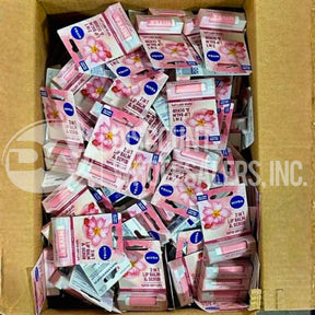 Nivea Lip 2-In-1 Lip Balm & Scrub Rosehip Oil+Vit-E 0.17 OZ (245 Pcs Lot)