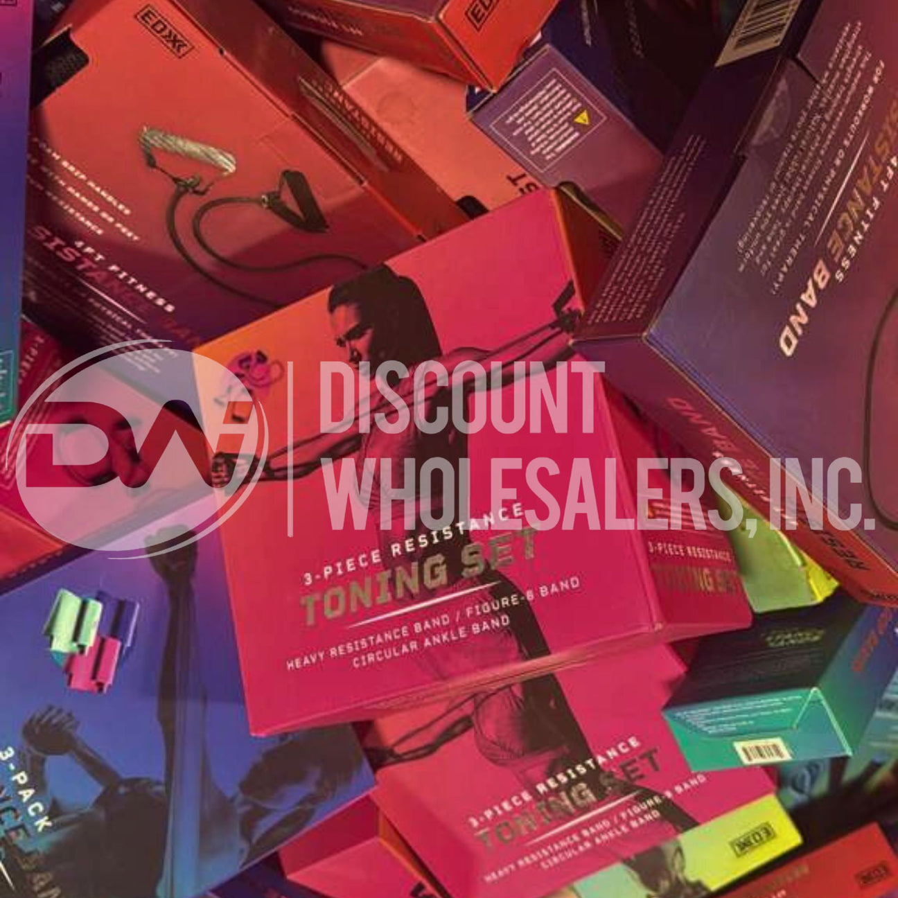 EDX Assorted Bands, Toning Set, Jump Rope and More (50 Pcs Lot)