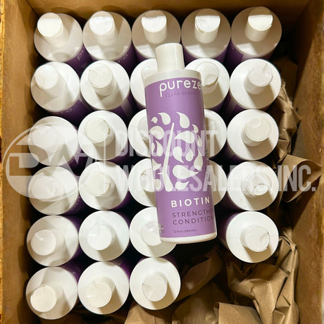 Pure Zero Clean Beauty Biotin Strengthening Conditioner 12 Oz (56 Pcs Lot)