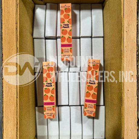 Revolution Tasty Peach Tinted Lip Oil Peachy Keen 0.20 Fl (144 Pcs Lot)