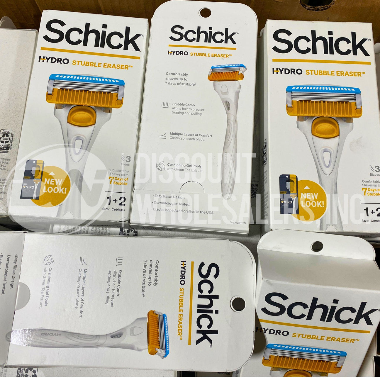 Schick Stubble Eraser Hydro Skin Confort 1 Razor , 2 Cartridges (600 Pcs Lot)