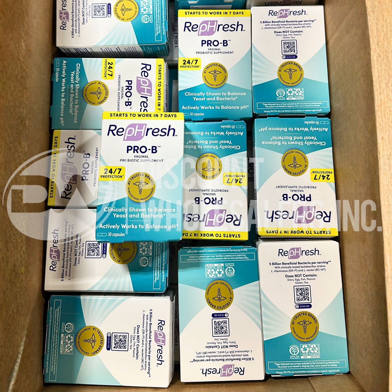 RepHresh Pro-B Probiotic Supplement for Women 30 Oral Caps (85 Pcs Lot)