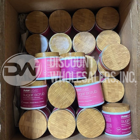 Raw Sugar Scrub Pineapple And Watermelon 15oz Mix (100 Pcs Lot)