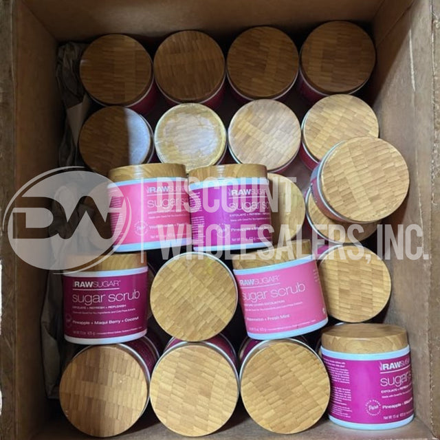 Raw Sugar Scrub Pineapple And Watermelon 15oz Mix (100 Pcs Lot)