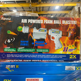 Funew Air Powered Foam Ball Blaster Rapid Fire Pump Action 6+  2X Battle Pack 