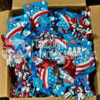BARK Yankee Doodle Dogs Star-Spangled Squeaks Dog Toy 8" XS-S Dogs w/3 Squeakers (50 Pcs Lot)