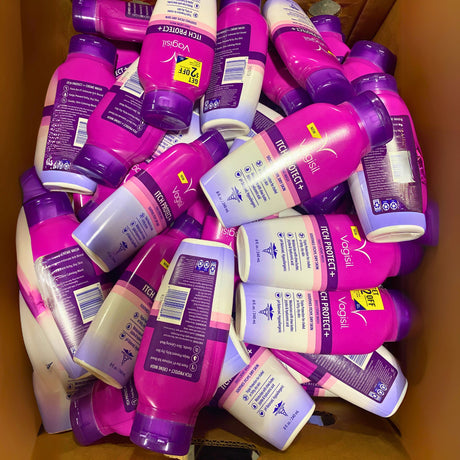 Vagisil Itch Protect + Daily Creme Wash Soothes Itchy, Dry Skin 8 fl oz (50 Pcs Lot) 