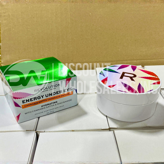 Revolution Energy Under Eye Patches Hydrating with Cannabis Sativa & Niacinamide (72 Pcs Lot)