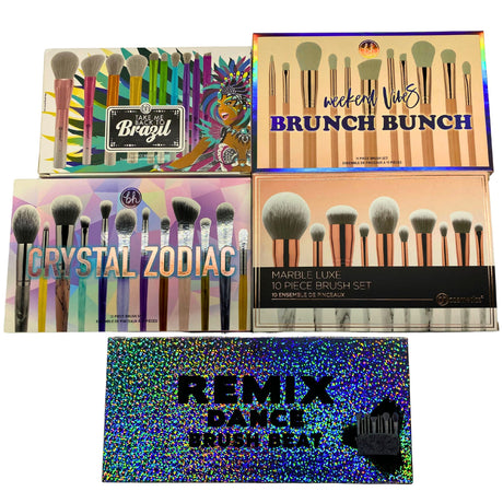 BH Brush Sets: Crystal Zodiac, Weekend Vibes, Marble Luxe & More (50 Pcs Lot)