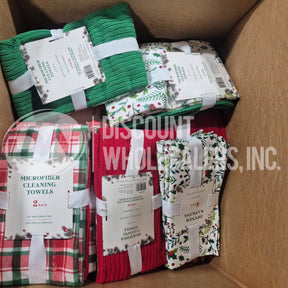 Microfiber Cleaning Towels And Dinner Napkins Mix (60 Pcs Lot)