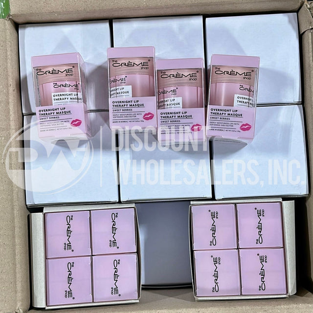The Crème Shop Overnight Lip Therapy Masque Sweet Berries Deep Moisture K‑Beauty (140 Pcs Lot)