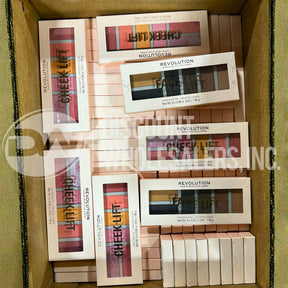 Makeup Revolution Cheek Lift Palette - Pink Energy and Pace Palette Tan-Deep Mix 0.06 oz (95 Pcs Lot)