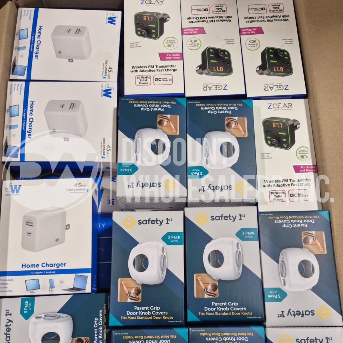 Baby Safety + Home & Car Chargers Mix (110 Pcs Lot)