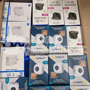 Baby Safety + Home & Car Chargers Mix (110 Pcs Lot)