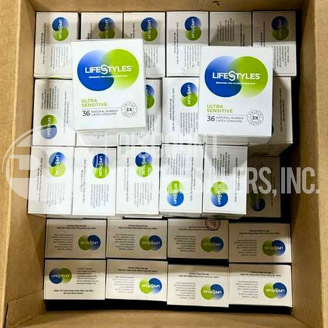 LifeStyles Ultra Sensitive 36 Natural Rubber Latex Condoms (140 Pcs Lot)