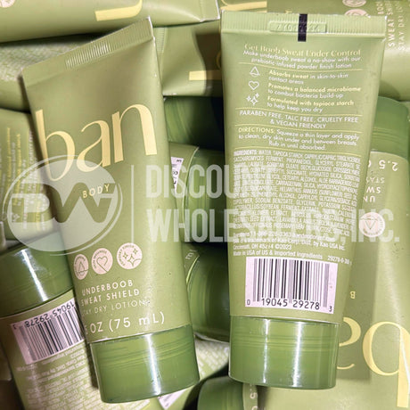 Ban body Underboob Sweat Shield Estay dry Lotion 2.5 Fl. (100 Pcs Lot)