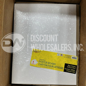 Royal Brites White Poster Boards 11" x 14" White 5 Pack Set For Crafts Art (70 Pcs Lot)