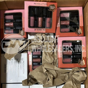 Revolution Lip Bomb Trio Cinnamon Vanilla Scent (53 Pcs Lot)
