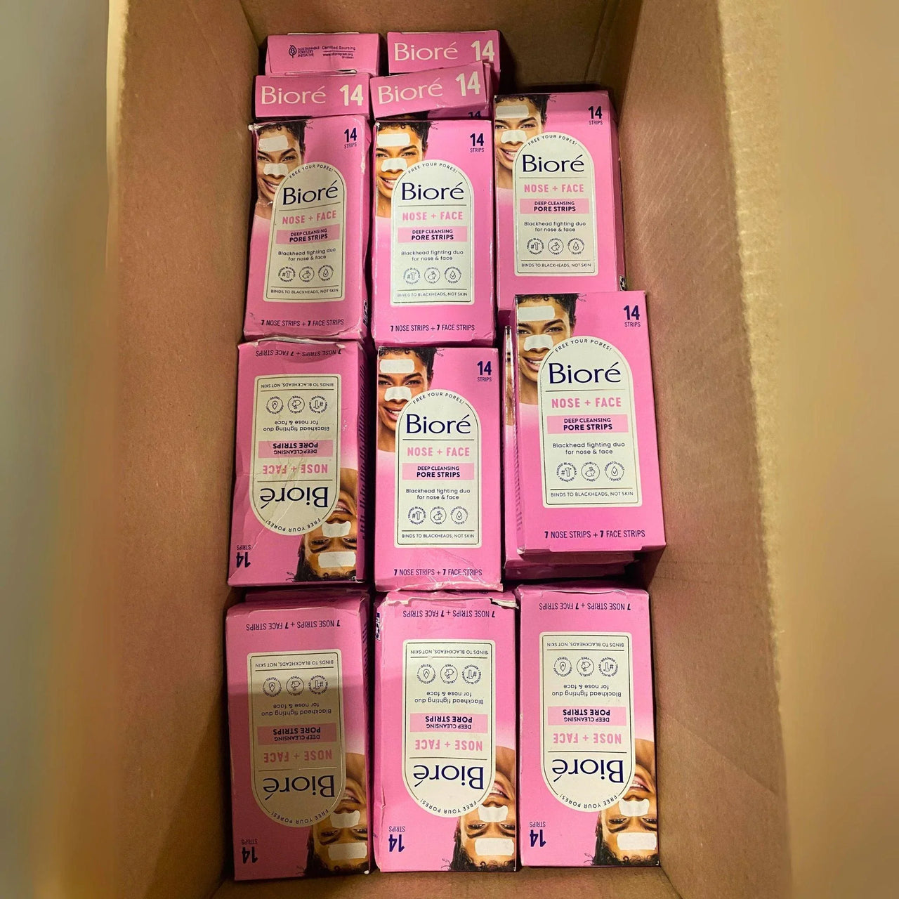 Biore 14 deep cleansing pore strips Discount Wholesalers inc