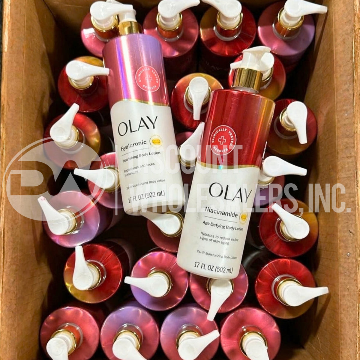Olay Body Lotions Niacinamide And Hyaluronic Mix 17 fl (60 Pcs Lot)