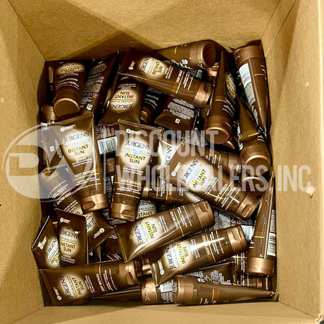 Jergens Natural Glow Deep Bronze Instant Sunless Tanning Moisturizer + Bronzer 6 Oz (73 Pcs Lot)