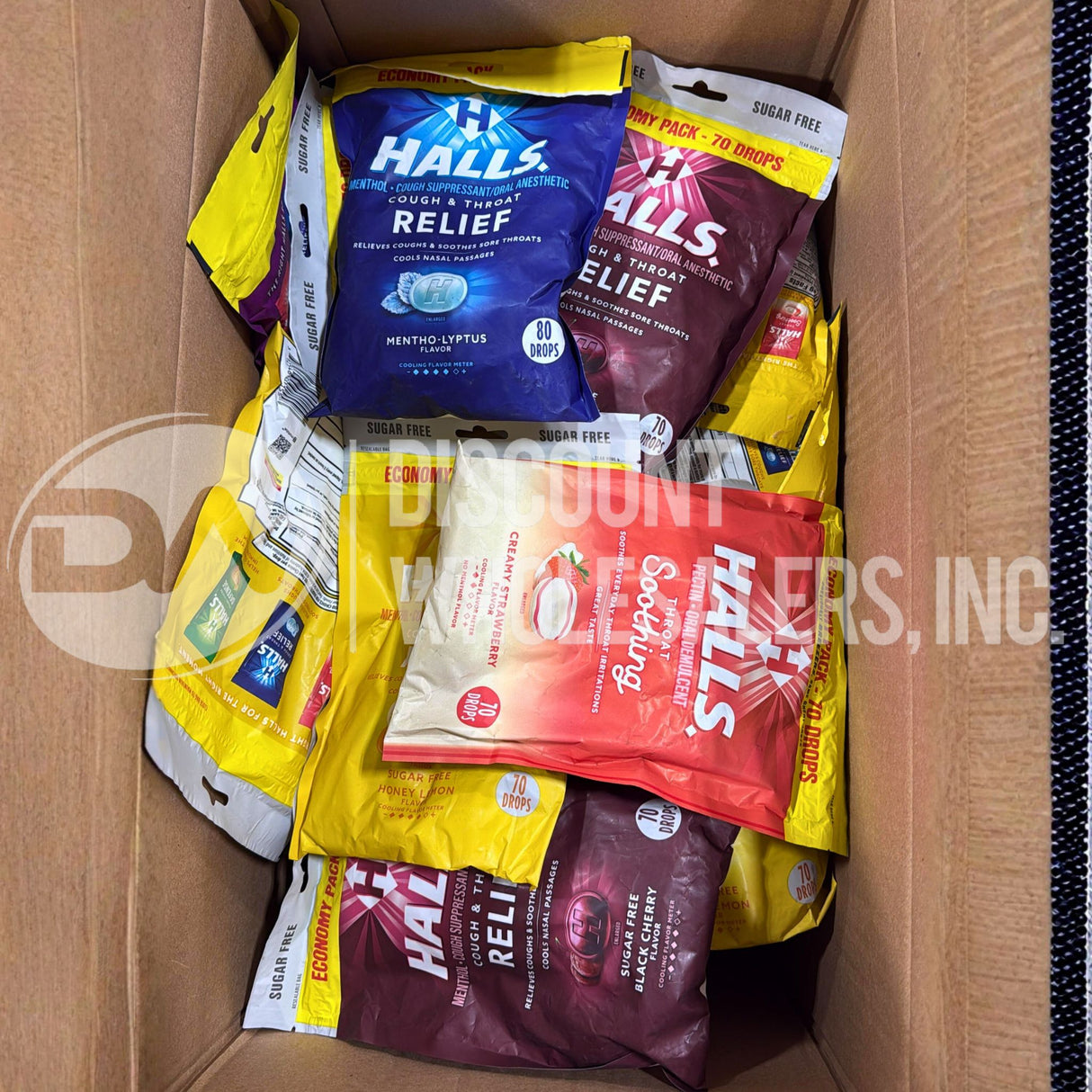 Halls Assorted Different Sizes (75 Pcs Lot)
