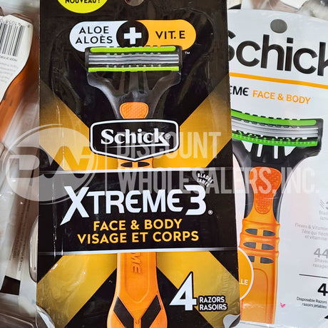 Schick Xtreme 3 Face & Body (110 Pcs Lot)