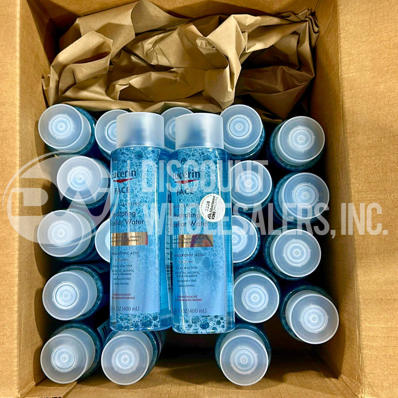Eucerin Face Gentle Cleansing Hydrating Micellar Water with Hyaluronic Acid 13.5FL (110 Pcs Lot)