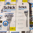 Schick Hydro Dry Skin 1 Razor + 2 Cartridges , 5 Blades 2 Hour Moisturizing Japanese Rice Bran Oil (600 Pcs Per Pallet)