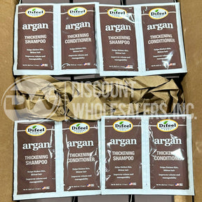 Difeel Argan Thickening Shampoo & Conditioner Duo Travel (72 Pcs Lot)