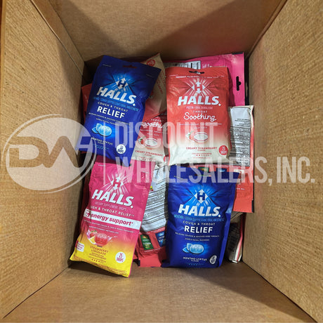 Halls Assorted Different Sizes (60 Pcs Lot)