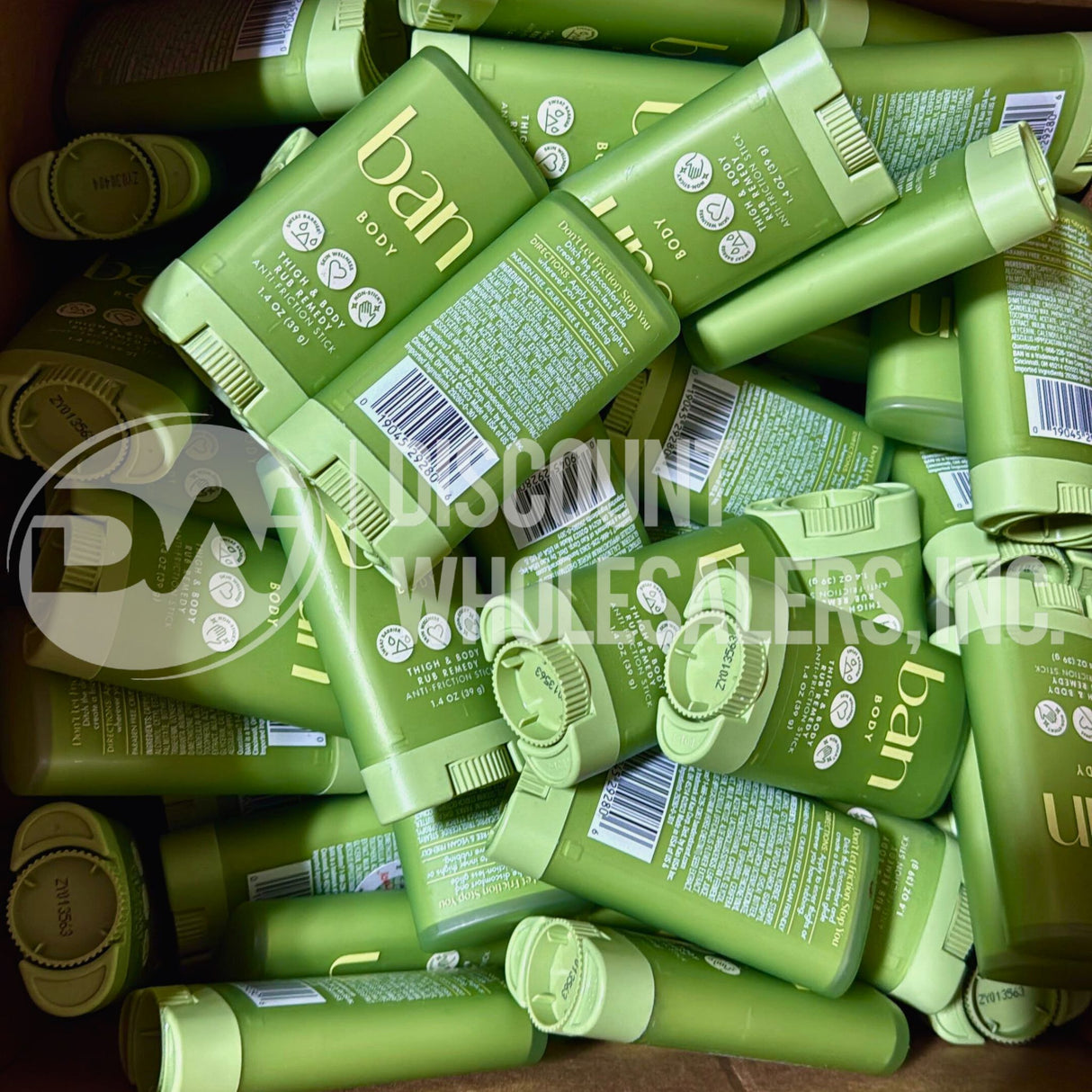 Ban Body Thigh & Body Rub Remedy Anti Friction Stick 1.4 Fl. (100 Pcs Lot)