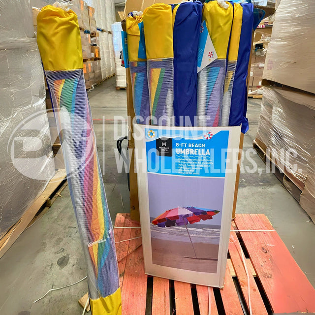 8FT BEACH UMBRELLA (120 PCS / PLT)