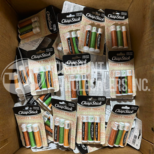 Chapstick 3ct Toasty Treats Limited Edition Lip Care (130 Pcs Lot)