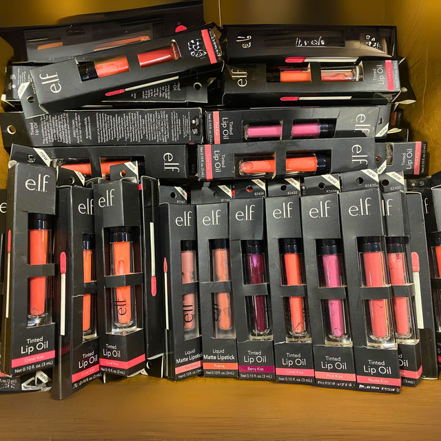 ELF Liquid Matte Lipstick 0.10 floz and Tinted Lip Oil 0.10 floz  Different Shades (100 Pcs Lot)