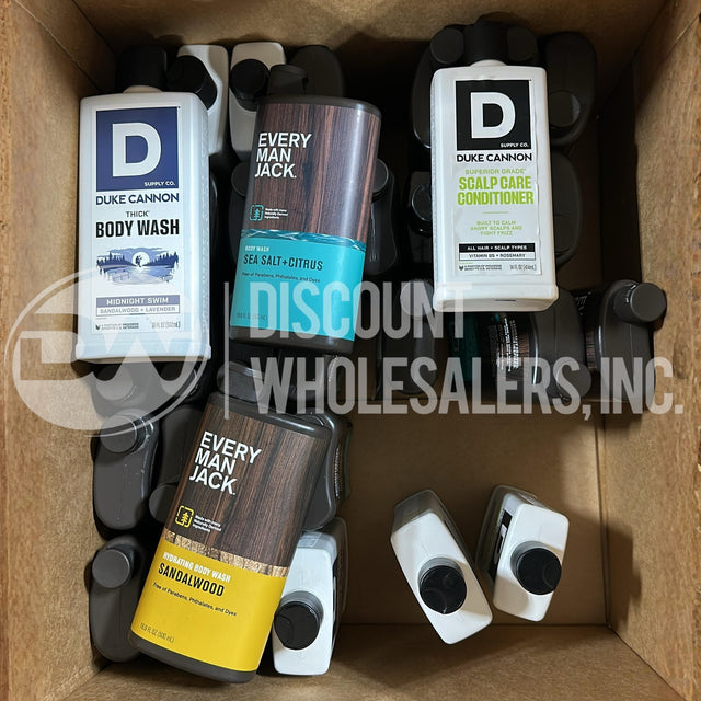 Men's Grooming Products Mix Different Sizes And Brands (105 Pcs Lot)