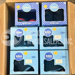 Totes Toasties Kids Shark Slippers Size Small 11-12 Medium 13-1 (90 Pcs Lot)