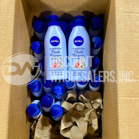 Nivea Oil Infused Peach Blossom and Avocado Oil Body Lotion, 16.9 Fl Oz (52 Pcs Lot)